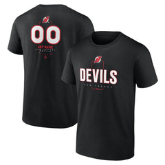 New Jersey Devils Personalized Name & Number Midfielder T-Shirt - Black - NHL 202441362