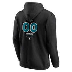 San Jose Sharks Personalized Name & Number Midfielder Pullover Hoodie - Black - NHL 202441381