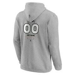 Philadelphia Flyers Personalized Name & Number Midfielder Pullover Hoodie - Gray - NHL 202447074