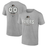Philadelphia Flyers Personalized Name & Number Midfielder T-Shirt - Gray - NHL 202447075