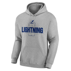 Tampa Bay Lightning Personalized Name & Number Midfielder Pullover Hoodie - Gray - NHL 202447084