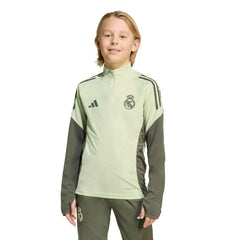 Real Madrid Youth 2025/26 Training AEROREADY Quarter-Zip Pullover Green - Adidas Discount