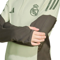 Real Madrid Youth 2025/26 Training AEROREADY Quarter-Zip Pullover Green - Adidas Discount