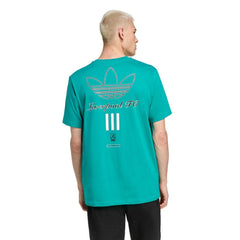 Liverpool Terrace Icons Collection Graphic T-Shirt Green - Adidas outlet