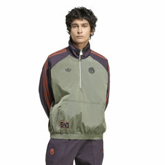 Bayern Munich Terrace Icons Half-Zip Jacket Green - Adidas Discount