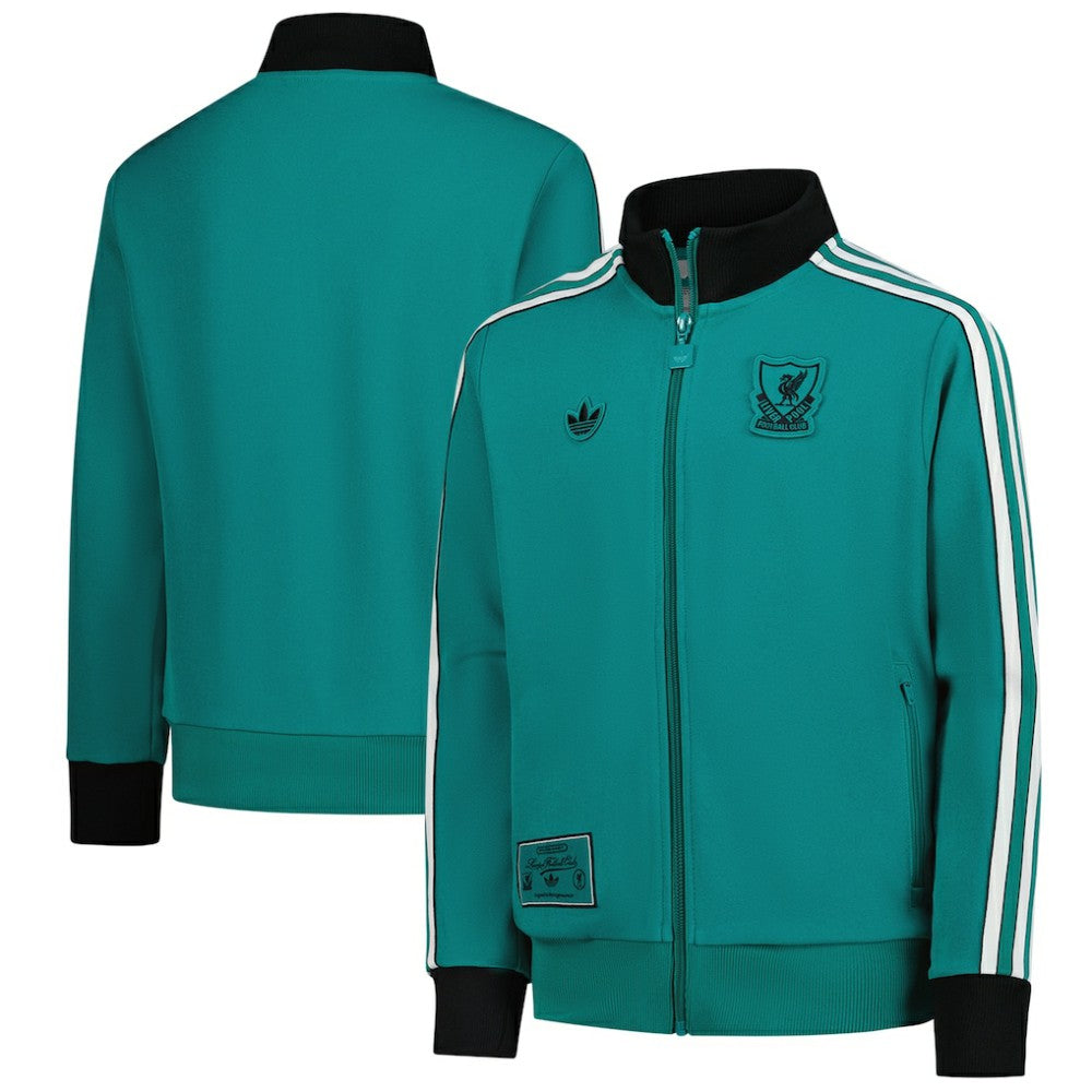 Liverpool Youth Terrace Icons Full-Zip Track Jacket Green - Adidas sale