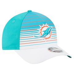 Miami Dolphins New Era Adventure Gradient 9FORTY M-Crown A-Frame Adjustable Hat White/Aqua