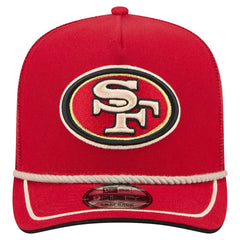 San Francisco 49ers New Era Vintage Team Rope A-Frame Trucker 9FIFTY Snapback Hat Scarlet