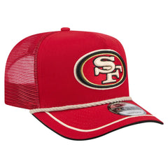 San Francisco 49ers New Era Vintage Team Rope A-Frame Trucker 9FIFTY Snapback Hat Scarlet