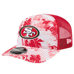 San Francisco 49ers New Era Hula 9SEVENTY Adjustable Trucker Hat Scarlet