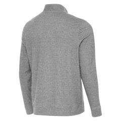 Detroit Red Wings Antigua 2025 NHL Stadium Series Subtle Quarter-Zip Top - Heather Black - NHL 202455776