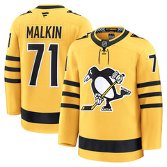 Evgeni Malkin Pittsburgh Penguins Fanatics Alternate Premium Player Jersey - Gold - NHL 202458137