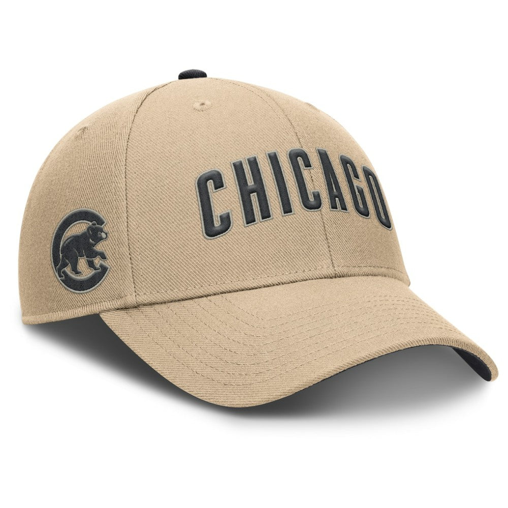 Chicago Cubs Nike Rise Adjustable Hat - Khaki - Nike Online