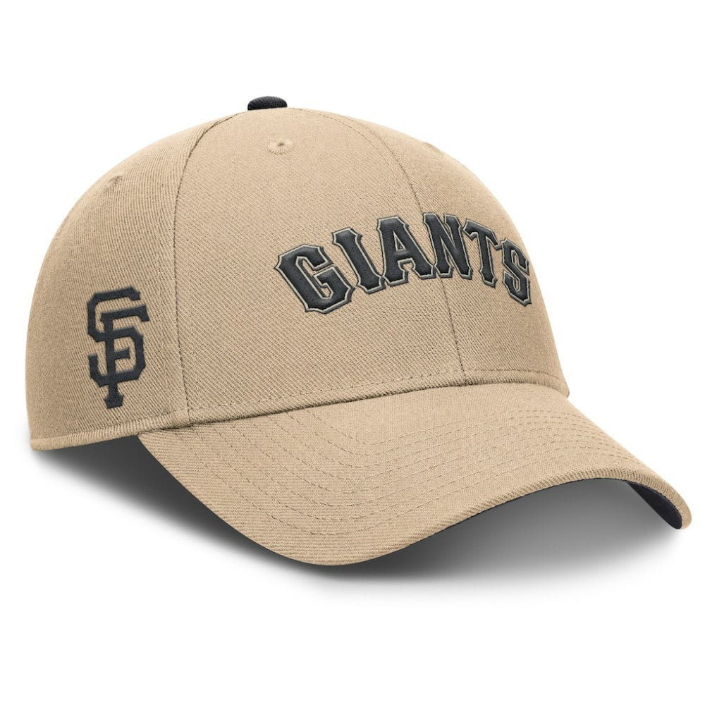 San Francisco Giants Nike Rise Adjustable Hat - Khaki - Nike Lifestyle