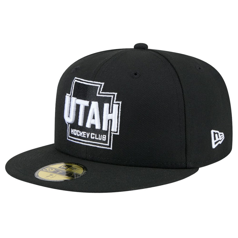 Utah Mammoth New Era State Shape 1st Season 59FIFTY Fitted Hat - Black - NHL 202459351