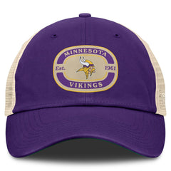 Minnesota Vikings Top of the World Team Patch Adjustable Hat Purple