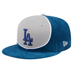 Los Angeles Dodgers New Era Retro Split Corduroy Snapback Hat - Royal/Gray - New Era on Sale