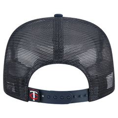Minnesota Twins New Era Retro Satin Script Golfer Adjustable Hat - Navy - New Era Discount