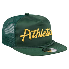 Athletics New Era Retro Satin Script Golfer Adjustable Hat - Green - New Era on Sale