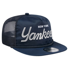 New York Yankees New Era Retro Satin Script Golfer Adjustable Hat - Navy - New Era Sale