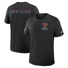 Nike Chicago Bears Tall 2025 NFL Crucial Catch Tri-Blend Dri-FIT T-Shirt Black
