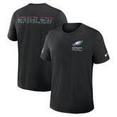 Nike Philadelphia Eagles Tall 2025 NFL Crucial Catch Tri-Blend Dri-FIT T-Shirt Black