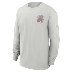 Nike San Francisco 49ers Essential Heavy Max90 Long Sleeve T-Shirt Gray