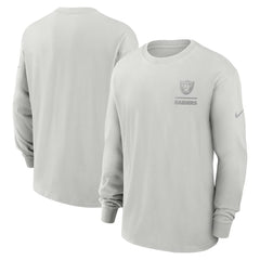 Nike Las Vegas Raiders Essential Heavy Max90 Long Sleeve T-Shirt Gray