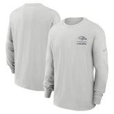 Nike Baltimore Ravens Essential Heavy Max90 Long Sleeve T-Shirt Gray