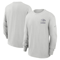 Nike Baltimore Ravens Essential Heavy Max90 Long Sleeve T-Shirt Gray