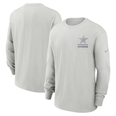 Nike Dallas Cowboys Essential Heavy Max90 Long Sleeve T-Shirt Gray