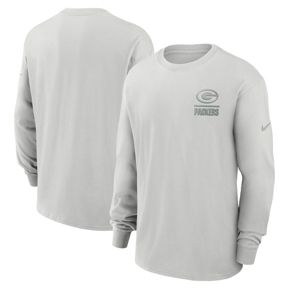Nike Green Bay Packers Essential Heavy Max90 Long Sleeve T-Shirt Gray