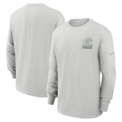 Nike Green Bay Packers Essential Heavy Max90 Long Sleeve T-Shirt Gray