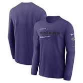 Nike Baltimore Ravens Play to Win Essential Long Sleeve T-Shirt Purple