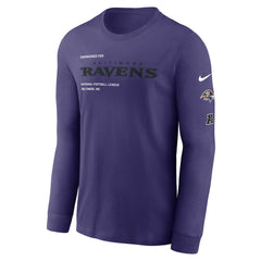 Nike Baltimore Ravens Play to Win Essential Long Sleeve T-Shirt Purple