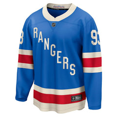 Mika Zibanejad New York Rangers Fanatics Centennial Breakaway Jersey - Blue - NHL 202461901
