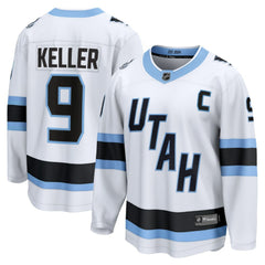 Clayton Keller Utah Mammoth Fanatics Away Breakaway Player Jersey - White - NHL 202461935