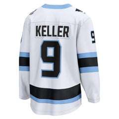 Clayton Keller Utah Mammoth Fanatics Away Breakaway Player Jersey - White - NHL 202461935