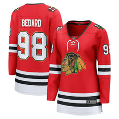 Connor Bedard Chicago Blackhawks Fanatics Women's Centennial Breakaway Player Jersey - Red - NHL 202462116