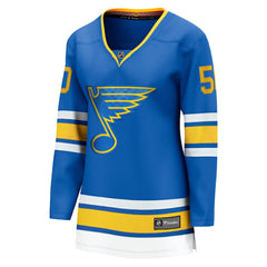 Jordan Binnington St. Louis Blues Fanatics Women's Home Breakaway Player Jersey - Blue - NHL 202462118