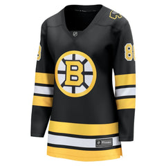 David Pastrnak Boston Bruins Fanatics Women's Home Breakaway Player Jersey - Black - NHL 202462126