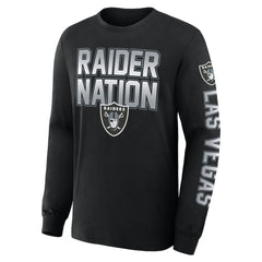 Fanatics Las Vegas Raiders Hometown Sweep Legacy Long Sleeve T-Shirt Black