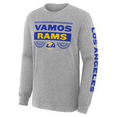 Fanatics Los Angeles Rams Hometown Sweep Legacy Long Sleeve T-Shirt Heather Gray