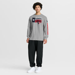 Fanatics Houston Texans Hometown Sweep Legacy Long Sleeve T-Shirt Heather Gray