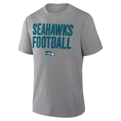 Fanatics Seattle Seahawks First Down Tribute Tri-Blend T-Shirt Heather Gray