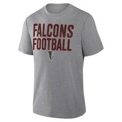 Fanatics Atlanta Falcons First Down Tribute Tri-Blend T-Shirt Heather Gray