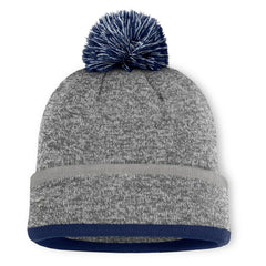 Fanatics Dallas Cowboys Motion Cuffed Knit Hat with Pom Heather Gray