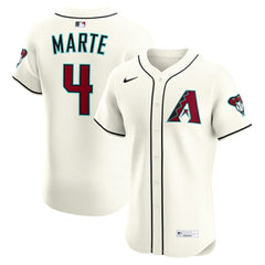 Ketel Marte Arizona Diamondbacks Nike Home Elite Jersey - Cream - Nike Lifestyle