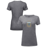 Argentina National Team 1863FC Women's Color Badge Tri-Blend T-Shirt Heather Gray