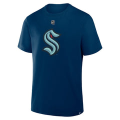 Matty Beniers Seattle Kraken Fanatics Authentic Stack Name & Number T-Shirt - Navy - NHL 202466771